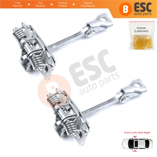 2 Pieces Front Door Hinge Stop Check Strap Limiter for Citroen C3 Pluriel 2003-2010 9181H3