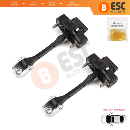 2 Pieces Front Door Hinge Stop Check Strap Limiter for Citroen C4 Cactus 2014-On 9801290780