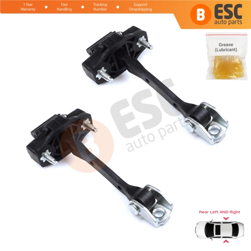 2 Pieces Rear Door Hinge Stop Check Strap Limiter for Citroen C4 Cactus 2014-On 9801290880