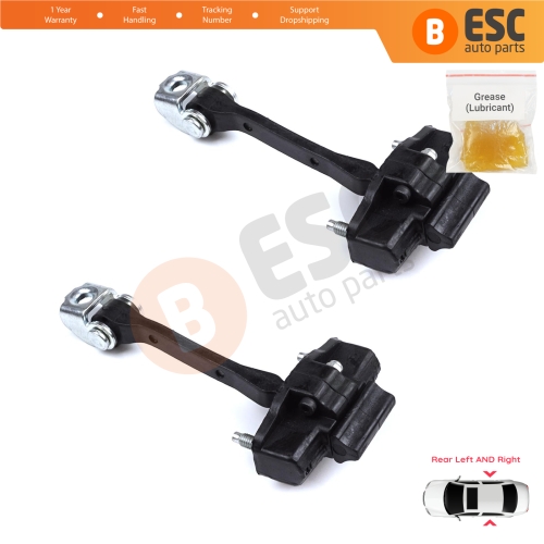 2 Pieces Rear Door Hinge Stop Check Strap Limiter for Citroen C4 Cactus 2014-On 9801290880