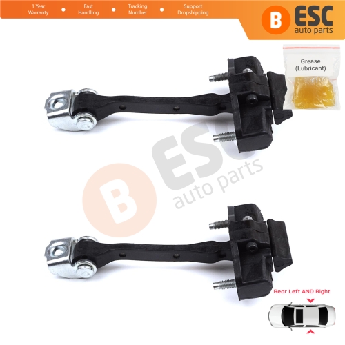 2 Pieces Rear Door Hinge Stop Check Strap Limiter for Citroen C4 Cactus 2014-On 9801290880