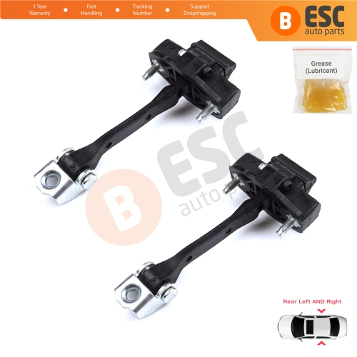 2 Pieces Rear Door Hinge Stop Check Strap Limiter for Citroen C4 Cactus 2014-On 9801290880