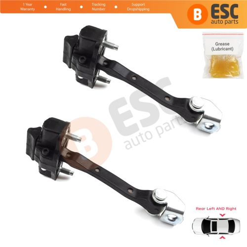 2 Pieces Rear Door Hinge Stop Check Strap Limiter for Citroen C4 Cactus 2014-On 9801290880