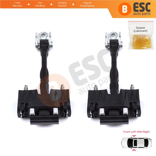 2 Pieces Front Door Hinge Stop Check Strap Limiter for Citroen Berlingo Doblo Combo Partner Rifter K9 ProAce 9819015380