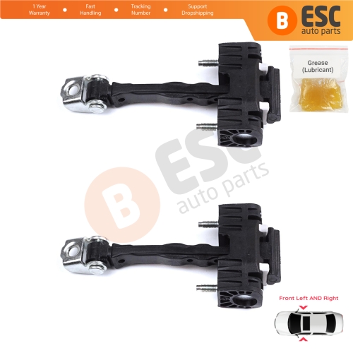 2 Pieces Front Door Hinge Stop Check Strap Limiter for Citroen Berlingo Doblo Combo Partner Rifter K9 ProAce 9819015380