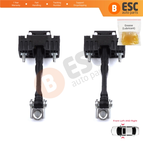 2 Pieces Front Door Hinge Stop Check Strap Limiter for Citroen Berlingo Doblo Combo Partner Rifter K9 ProAce 9819015380