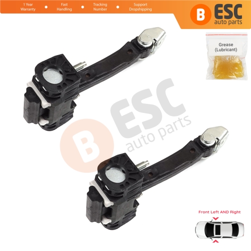 2 Pieces Front Door Hinge Stop Check Strap Limiter for Citroen Berlingo Doblo Combo Partner Rifter K9 ProAce 9819015380