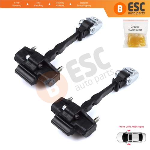 2 Pieces Front Door Hinge Stop Check Strap Limiter for Peugeot 3008 5008 MK2 Citroen C5 Aircross A DS7 Crossback Opel Grandland MK1 9809426680
