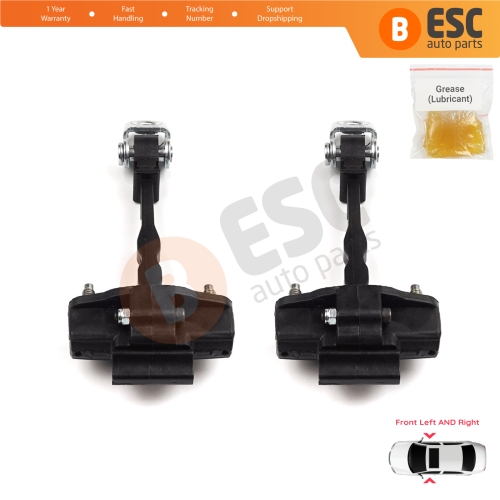 2 Pieces Front Door Hinge Stop Check Strap Limiter for Peugeot 3008 5008 MK2 Citroen C5 Aircross A DS7 Crossback Opel Grandland MK1 9809426680