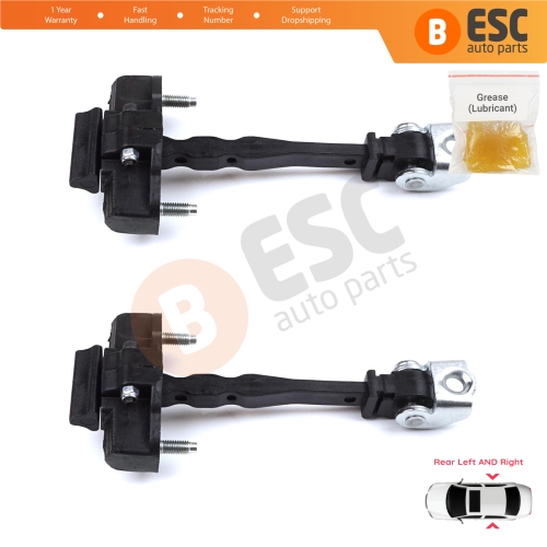 2 Pieces Rear Door Hinge Stop Check Strap Limiter for Peugeot 3008 5008 MK2 Citroen C5 Aircross A DS7 Crossback Opel Grandland MK1 9809434280