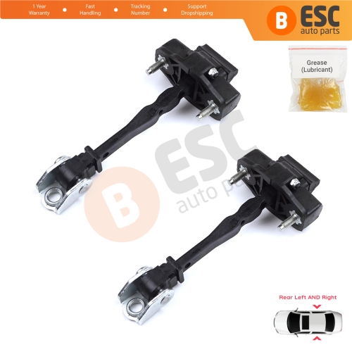2 Pieces Rear Door Hinge Stop Check Strap Limiter for Peugeot 3008 5008 MK2 Citroen C5 Aircross A DS7 Crossback Opel Grandland MK1 9809434280