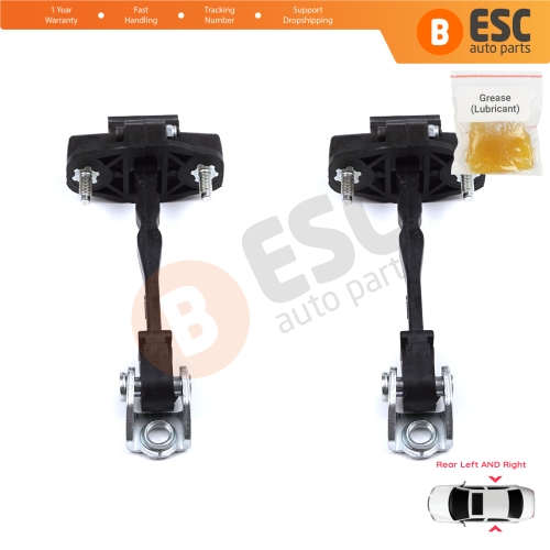 2 Pieces Rear Door Hinge Stop Check Strap Limiter for Peugeot 3008 5008 MK2 Citroen C5 Aircross A DS7 Crossback Opel Grandland MK1 9809434280