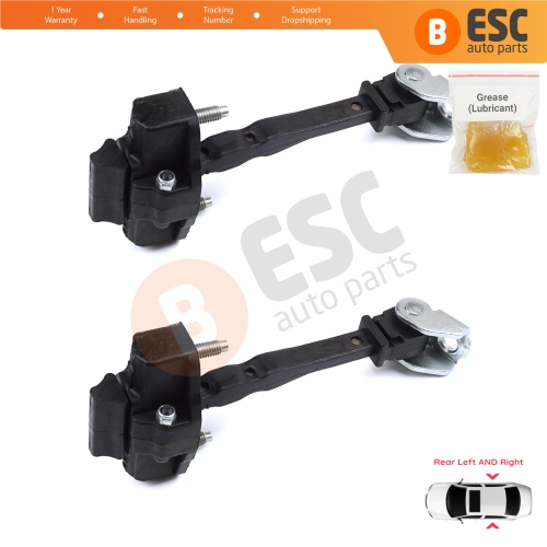 2 Pieces Rear Door Hinge Stop Check Strap Limiter for Peugeot 3008 5008 MK2 Citroen C5 Aircross A DS7 Crossback Opel Grandland MK1 9809434280
