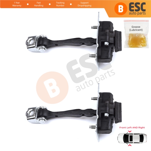 2 Pieces Front Door Hinge Stop Check Strap Limiter for Citroen C4 Picasso SpaceTourer MK2 9676345180