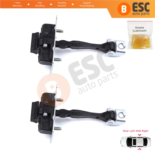 2 Pieces Rear Door Hinge Stop Check Strap Limiter for Citroen C4 Picasso SpaceTourer MK2 9676117380
