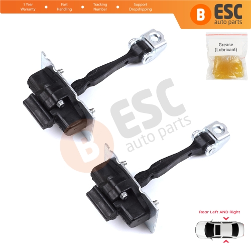 2 Pieces Rear Door Hinge Stop Check Strap Limiter for Citroen C4 Picasso SpaceTourer MK2 9676117380