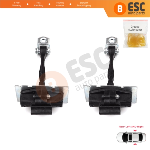 2 Pieces Rear Door Hinge Stop Check Strap Limiter for Citroen C4 Picasso SpaceTourer MK2 9676117380