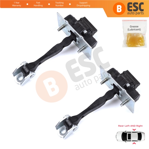 2 Pieces Rear Door Hinge Stop Check Strap Limiter for Citroen C4 Picasso SpaceTourer MK2 9676117380