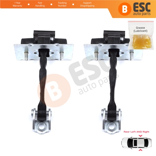 2 Pieces Rear Door Hinge Stop Check Strap Limiter for Citroen C4 Picasso SpaceTourer MK2 9676117380