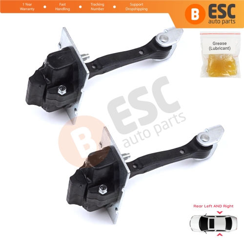 2 Pieces Rear Door Hinge Stop Check Strap Limiter for Citroen C4 Picasso SpaceTourer MK2 9676117380