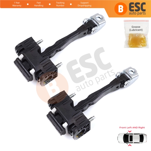 2 Pieces Front Door Hinge Stop Check Strap Limiter for Citroen Jumpy Dispatch SpaceTourer Expert Traveller Proace Vivaro Zafira Life Scudo Ulysse MK3 9808070580