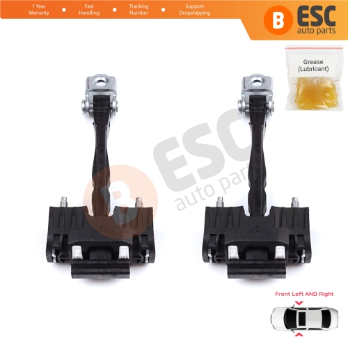2 Pieces Front Door Hinge Stop Check Strap Limiter for Citroen Jumpy Dispatch SpaceTourer Expert Traveller Proace Vivaro Zafira Life Scudo Ulysse MK3 9808070580