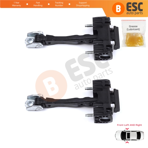 2 Pieces Front Door Hinge Stop Check Strap Limiter for Citroen Jumpy Dispatch SpaceTourer Expert Traveller Proace Vivaro Zafira Life Scudo Ulysse MK3 9808070580