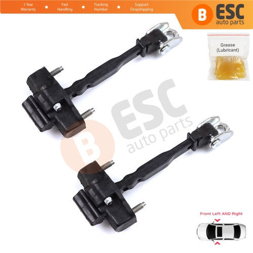 2 Pieces Front Door Hinge Stop Check Strap Limiter for Peugeot 208 e-208 Opel Corsa F Corsa-e 2019-On 9823211180