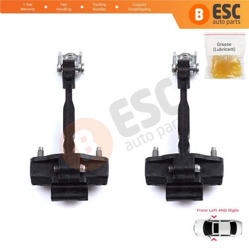 2 Pieces Front Door Hinge Stop Check Strap Limiter for Peugeot 208 e-208 Opel Corsa F Corsa-e 2019-On 9823211180