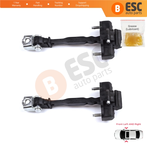 2 Pieces Front Door Hinge Stop Check Strap Limiter for Peugeot 208 e-208 Opel Corsa F Corsa-e 2019-On 9823211180