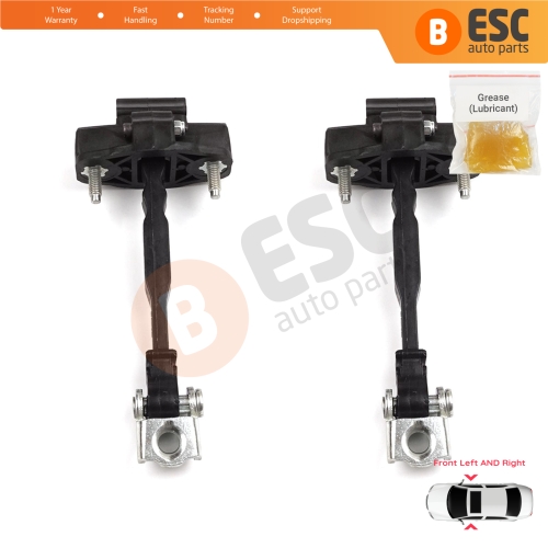 2 Pieces Front Door Hinge Stop Check Strap Limiter for Peugeot 208 e-208 Opel Corsa F Corsa-e 2019-On 9823211180