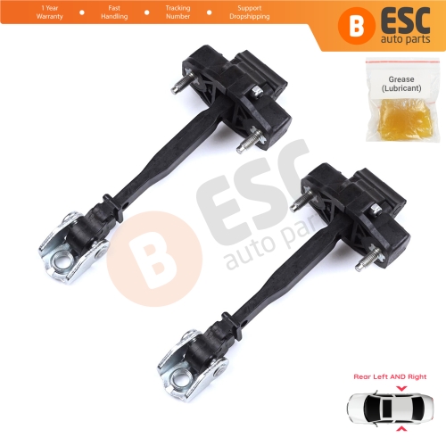 2 Pieces Rear Door Hinge Stop Check Strap Limiter for Peugeot 208 e-208 Opel Corsa F Corsa-e 2019-On 9823211180