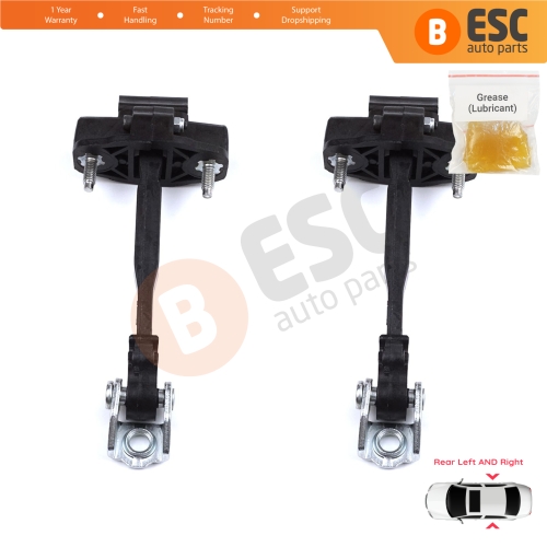 2 Pieces Rear Door Hinge Stop Check Strap Limiter for Peugeot 208 e-208 Opel Corsa F Corsa-e 2019-On 9823211180
