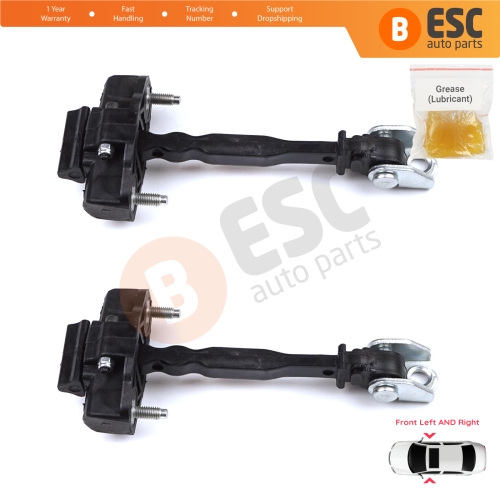 2 Pieces Front Door Hinge Stop Check Strap Limiter for Peugeot 2008 e-2008 MK2 Opel Mokka B Mokka-e 9820810880