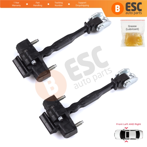 2 Pieces Front Door Hinge Stop Check Strap Limiter for Peugeot 2008 e-2008 MK2 Opel Mokka B Mokka-e 9820810880