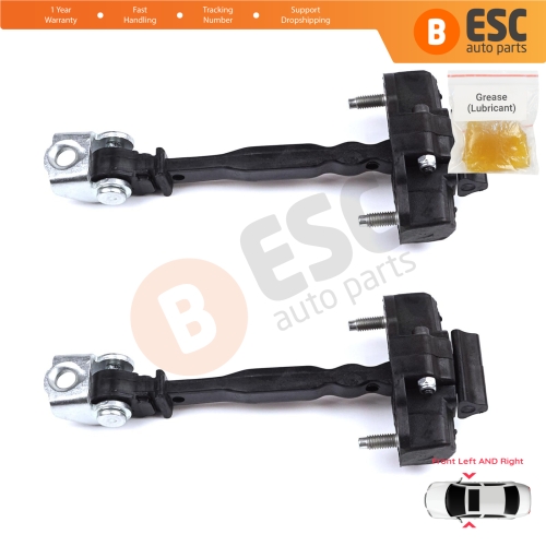 2 Pieces Front Door Hinge Stop Check Strap Limiter for Peugeot 2008 e-2008 MK2 Opel Mokka B Mokka-e 9820810880