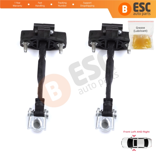 2 Pieces Front Door Hinge Stop Check Strap Limiter for Peugeot 2008 e-2008 MK2 Opel Mokka B Mokka-e 9820810880