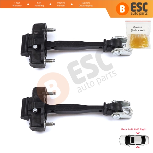 2 Pieces Rear Door Hinge Stop Check Strap Limiter for Peugeot 2008 e-2008 MK2 Opel Mokka B Mokka-e 9820816280