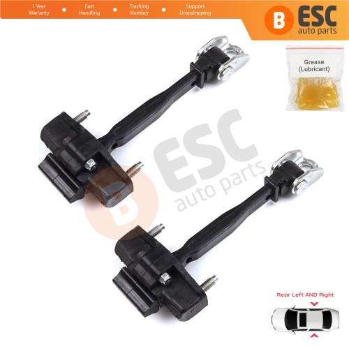 2 Pieces Rear Door Hinge Stop Check Strap Limiter for Peugeot 2008 e-2008 MK2 Opel Mokka B Mokka-e 9820816280