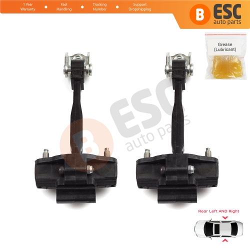 2 Pieces Rear Door Hinge Stop Check Strap Limiter for Peugeot 2008 e-2008 MK2 Opel Mokka B Mokka-e 9820816280