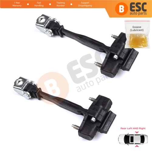 2 Pieces Rear Door Hinge Stop Check Strap Limiter for Peugeot 2008 e-2008 MK2 Opel Mokka B Mokka-e 9820816280