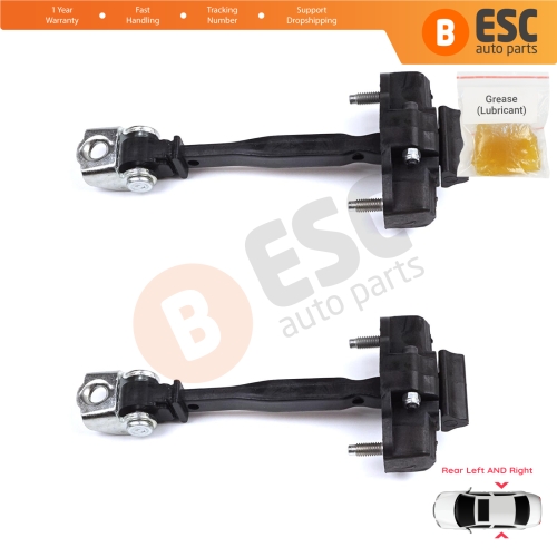 2 Pieces Rear Door Hinge Stop Check Strap Limiter for Peugeot 2008 e-2008 MK2 Opel Mokka B Mokka-e 9820816280