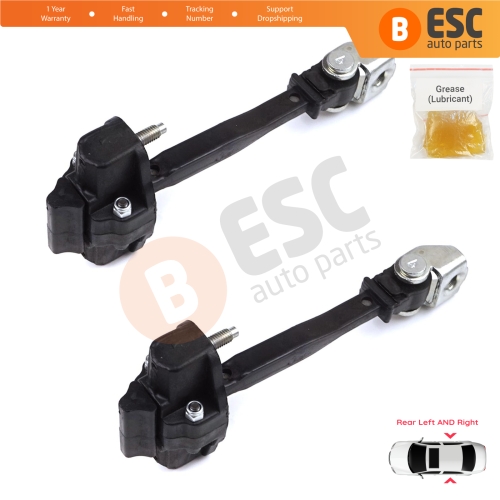 2 Pieces Rear Door Hinge Stop Check Strap Limiter for Peugeot 2008 e-2008 MK2 Opel Mokka B Mokka-e 9820816280