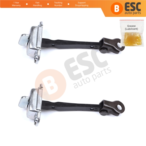 2 Pieces Rear Door Hinge Stop Check Strap Limiter for Citroen C1 Peugeot 108 Toyota Aygo MK2 2014-On 5-Door B000873380   