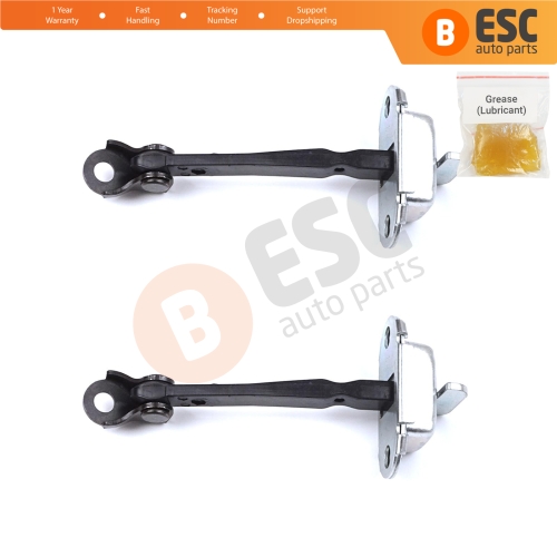 2 Pieces Rear Door Hinge Stop Check Strap Limiter for Citroen C1 Peugeot 108 Toyota Aygo MK2 2014-On 5-Door B000873380   
