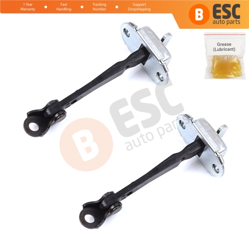 2 Pieces Rear Door Hinge Stop Check Strap Limiter for Citroen C1 Peugeot 108 Toyota Aygo MK2 2014-On 5-Door B000873380   