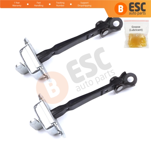 2 Pieces Rear Door Hinge Stop Check Strap Limiter for Citroen C1 Peugeot 108 Toyota Aygo MK2 2014-On 5-Door B000873380   