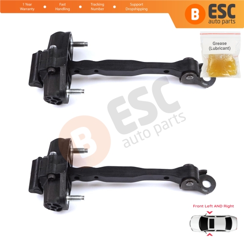 2 Pieces Front Door Hinge Stop Check Strap Limiter for Citroen C3 Aircross MK2 A88 2017-2024 YQ00232780