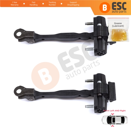 2 Pieces Front Door Hinge Stop Check Strap Limiter for Citroen C3 Aircross MK2 A88 2017-2024 YQ00232780