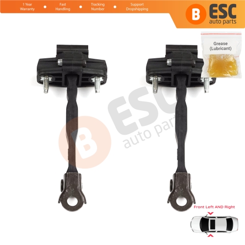 2 Pieces Front Door Hinge Stop Check Strap Limiter for Citroen C3 Aircross MK2 A88 2017-2024 YQ00232780